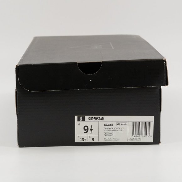 Adidas Pharrell Williams x Superstar \'Black Future\' 2020 GY4981 Leather Sneakers main image 5